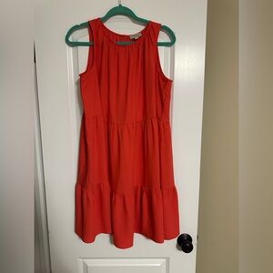 LOFT Sleeveless Red Dress